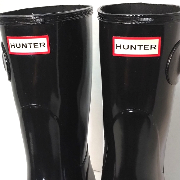 Hunter Rain Boots Original Short Gloss sz 9 - Picture 3 of 11
